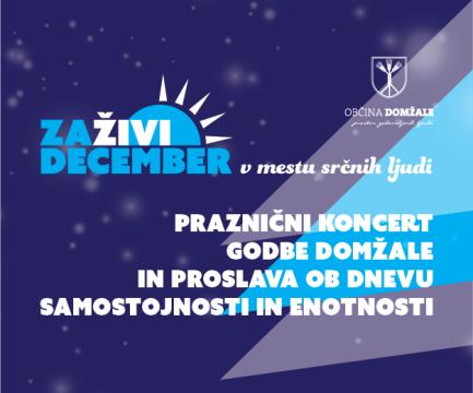 Proslava ob dnevu samostojnosti in enotnosti ter praznični koncert Godbe Domžale