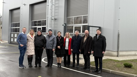 Županja in župani občin lastnic so si na CČN Domžale-Kamnik ogledali, kako napreduje investicija