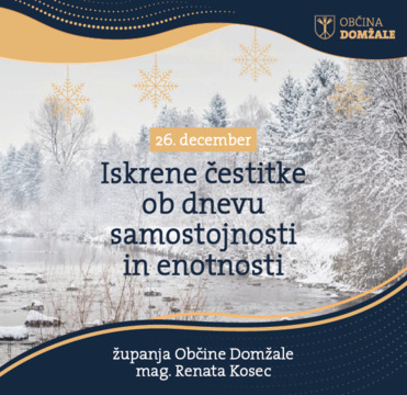 Iskrene čestitke ob dnevu samostojnosti in enotnosti 