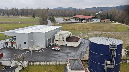 Sušilna in kurilna naprava na CČN Domžale-Kamnik; foto arhiv CČN