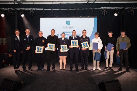 Prejemniki priznanj Civilne zaščite 2026; foto Jure Gubanc