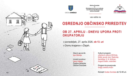 Osrednja občinska prireditev ob 27. aprilu - dnevu upora proti okupatorju