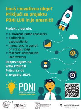 Do 5. avgusta je odprt razpis PONI LUR.